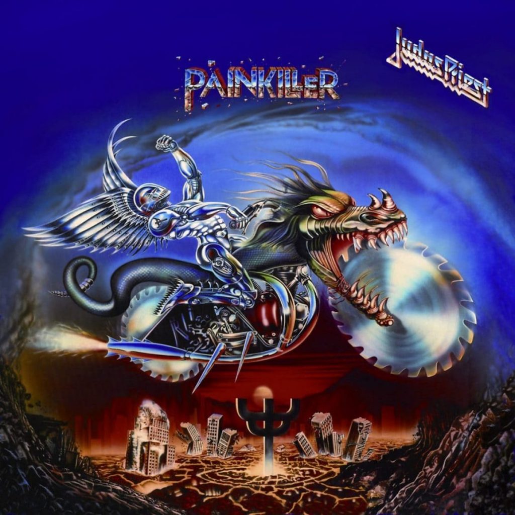 portada del disco de Judas Priest - Painkiller - retratoregalo.es
