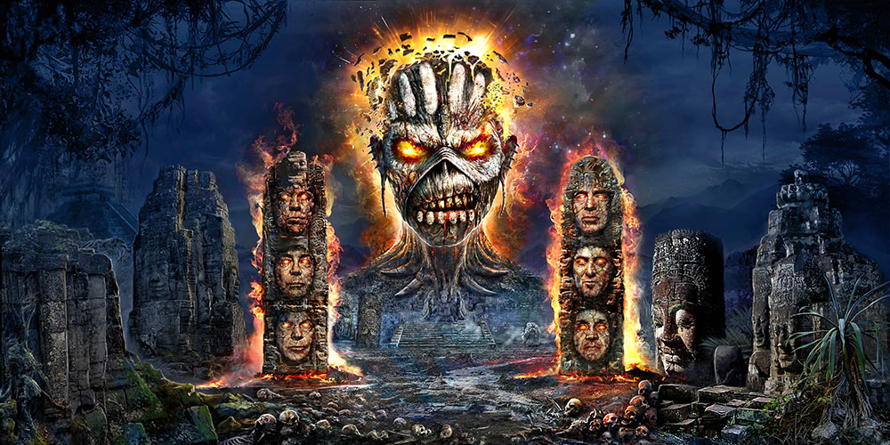 portada de un disco de Iron Maiden - retratoregalo.es