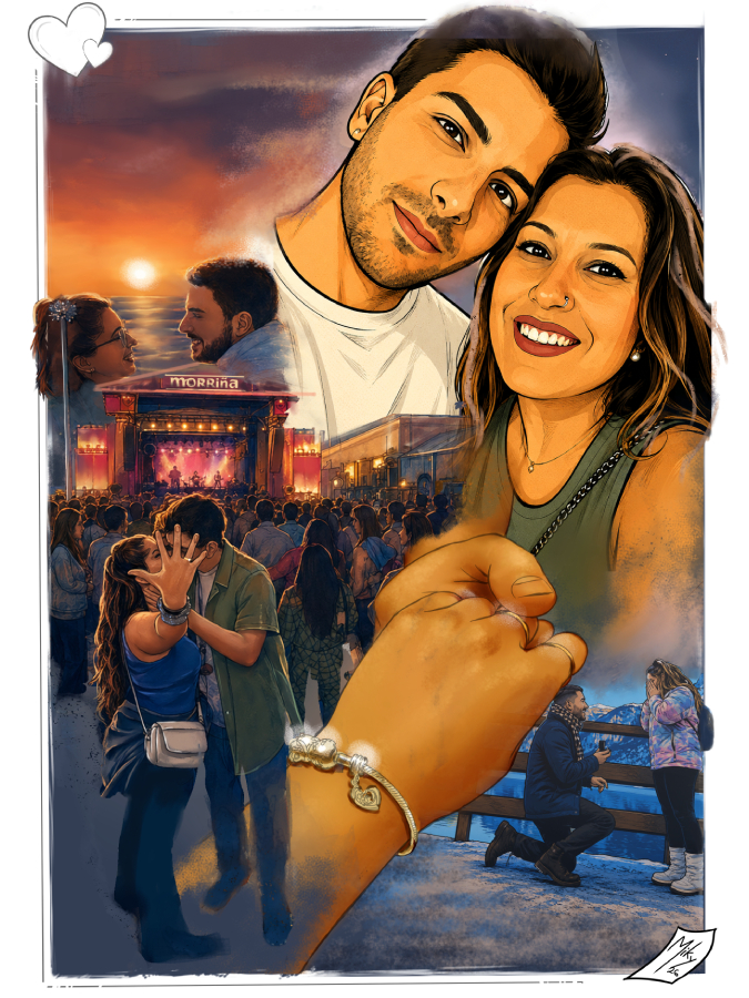 Cuadro personalizado para regalo de boda, creado para convertir uno de los días más especiales de sus vidas en un recuerdo único y duradero. 