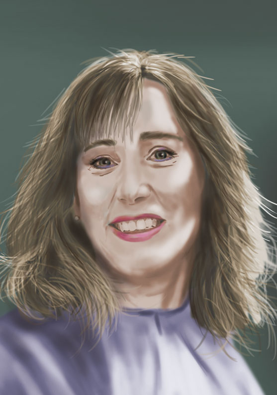 Retrato sobre lienzo de Pilar Ruiperez.