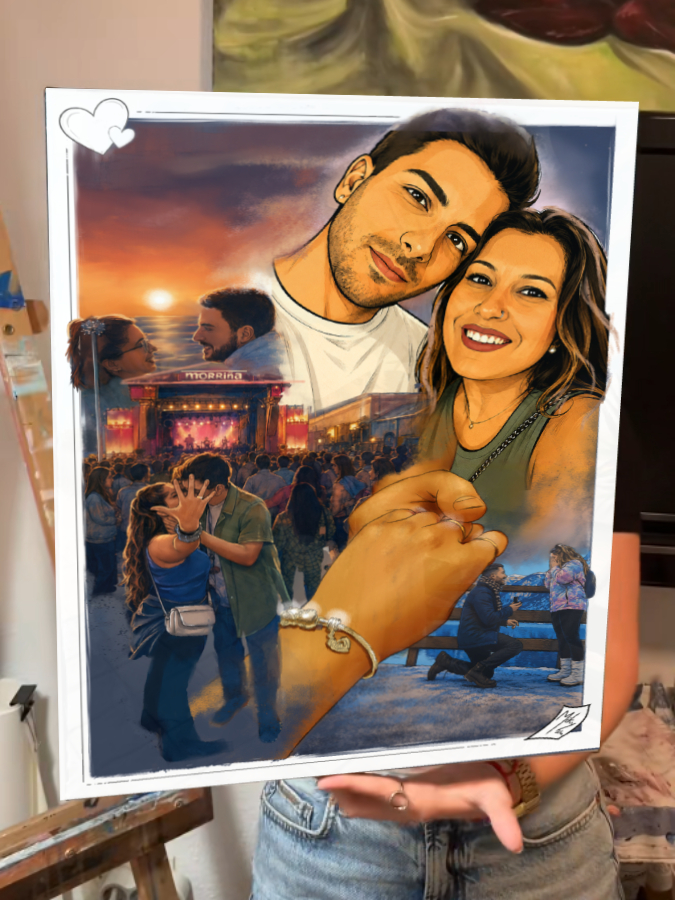 Detalle 4 Cuadro personalizado para regalo de boda, creado para convertir uno de los días más especiales de sus vidas en un recuerdo único y duradero. 