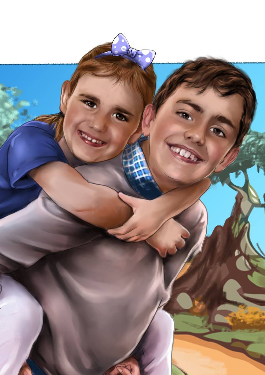 Detalle 2 Celebra el amor incondicional de una abuela con un detalle único y lleno de ternura: un dibujo personalizado de sus nietos. Este emotivo recuerdo es mucho más que un simple dibujo; es una expresión sincera del cariño y agradecimiento hacia esa persona tan especial que siempre está presente con una sonrisa, un consejo y un abrazo cálido.