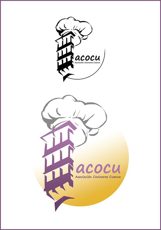 Detalle 4 Diseño logotipo para la Asociación de Cocineros de Cuenca (Acocu)