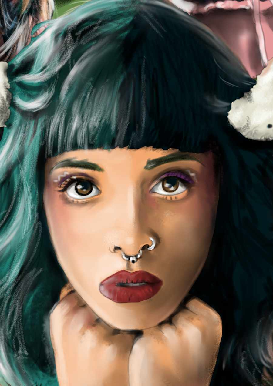 Detalle 2 Ilustración a modo de portada de Melanie Martínez de la gira Portals