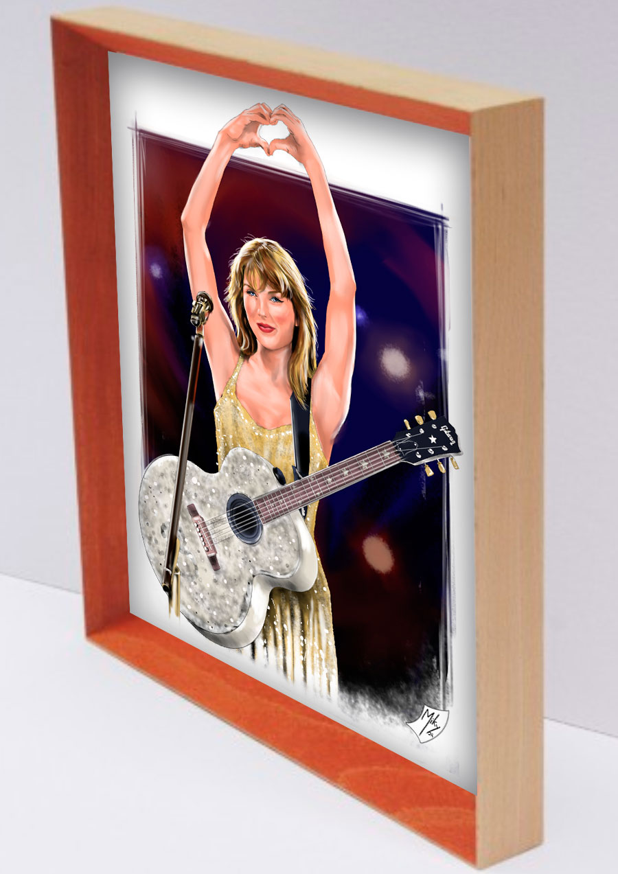 Detalle 4 Retrato de Taylor Swift en concierto
