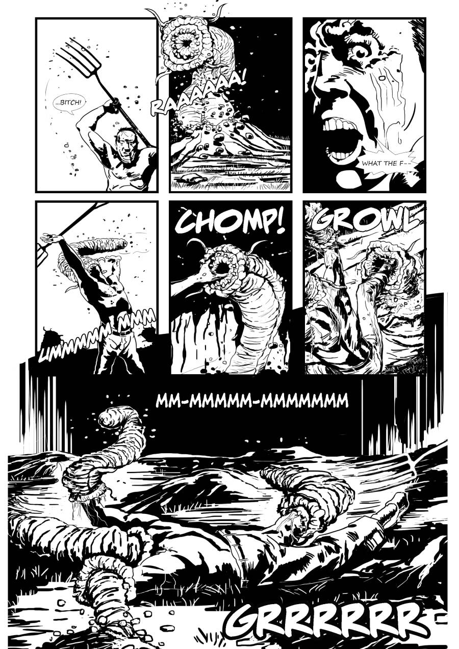 Detalle 2 <p>THE BRINK #3: Gusanos de la Muerte del Inframundo.</p>
<p>Guión: Steven Sweeney</p>
<p>Dibujo: Miky Ruizma</p>
La inspectora Sally Shivers y el inspector jefe Cameron Beckett se encargan de un caso de desaparición y se topan con demonios del infierno. ¿Tiene Clown algo que ver en esto?