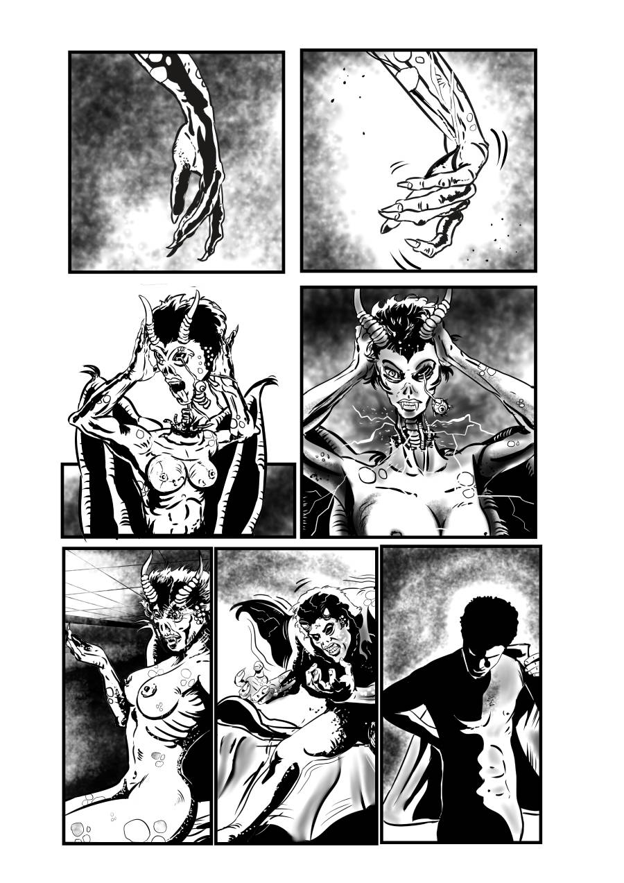 Detalle 3 <p>THE BRINK #5: Cayendo a pedazos</p>
<p>Guión: Steven Sweeney</p>
<p>Dibujo: Miky Ruizma</p>
Lady Midday regresa mientras el Superintendente King pierde la trama.